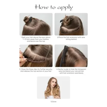 SARLA Invisible Wire Hair Extensions for Effortless Style