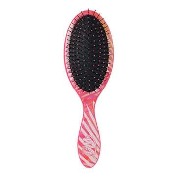 Wet Brush Original Detangler Hair Brush, Bamboo (Liquid Tropics) - Detangler Brush with Soft & Flexible Bristles - Detangling Brush for Curly Hair - Tangle-Free Brush for Straight, Thick, & Wavy Hair