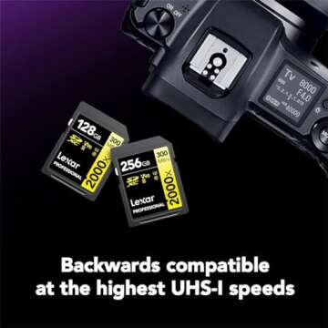 Fast Lexar Professional 2000x 64GB SDXC Memory Card 4K Video