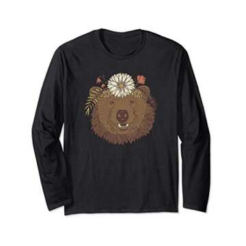 Wildflower Bear! Long Sleeve T-Shirt