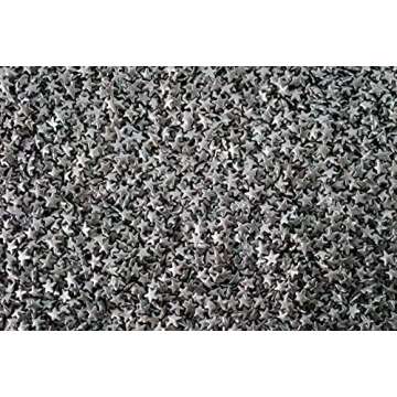 Sweet Eva’s METALLIC SILVER STAR SPRINKLES, Dairy-Free,Gluten-Free,Egg-Free,Soy-Free,Nuts-Free,Veg...