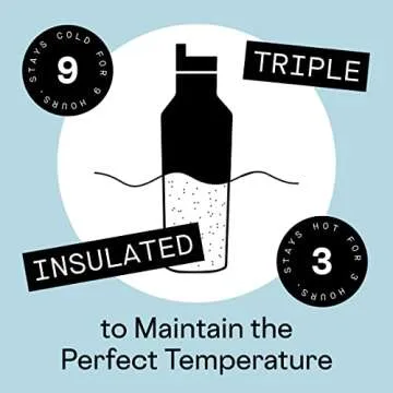 Corkcicle 40 oz Insulated Canteen Water Bottle in Rose Quartz