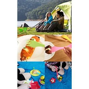 Ecoart Collapsible Bowl Cup Set for Outdoors Compact & Light