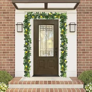 U'Artlines 12 Ft Artificial Lemon Garland for All Occasions