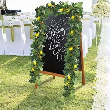 U'Artlines 12 Ft Artificial Lemon Garland for All Occasions