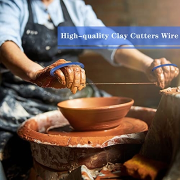 2 Pieces Durable Clay Cutters Wire for Pottery Art