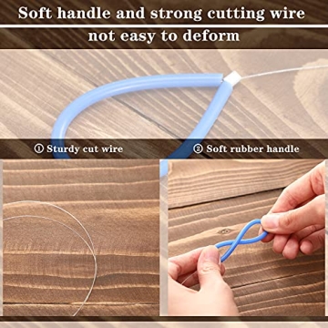 2 Pieces Durable Clay Cutters Wire for Pottery Art
