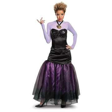 Disney The Little Mermaid Ursula Inflatable Adult Costume | Women's Ursula Cosplay Outfit with Plus ...