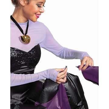 Disney The Little Mermaid Ursula Inflatable Adult Costume | Women's Ursula Cosplay Outfit with Plus Sizes XS-5X (L)