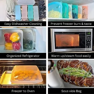 Elkanah Extra Large 116fl oz Silicone Storage Bags