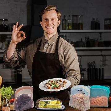 Elkanah Extra Large 116fl oz Silicone Storage Bags