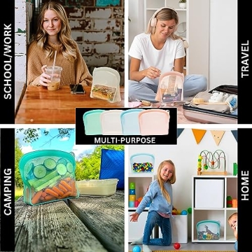 Elkanah Extra Large 116fl oz Silicone Storage Bags