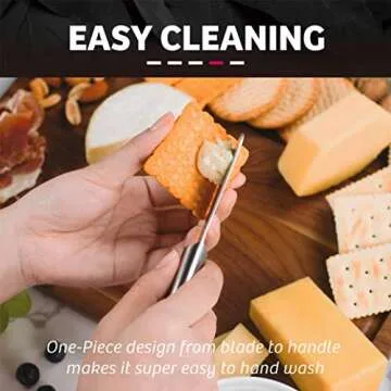 IGNITED 4-Piece Cheese Knife Set, Stainless Steel Cheese Knives for Charcuterie Board, Premium Charcuterie Utensils (Gift-Ready)