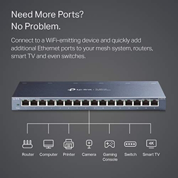 TP-Link 16 Port Gigabit Ethernet Switch for Home Office