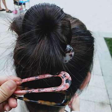 Fsmiling French Hair Pins for Elegant Hairstyles