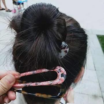 Fsmiling French Hair Pins for Elegant Hairstyles