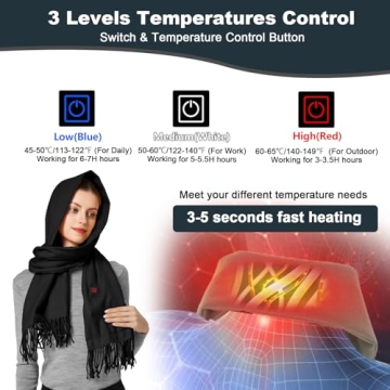 Rechargeable Heated Scarf for Ultimate Warmth and Comfort