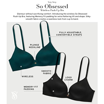 Victoria's Secret Wireless Push Up Bra for Comfort and Style