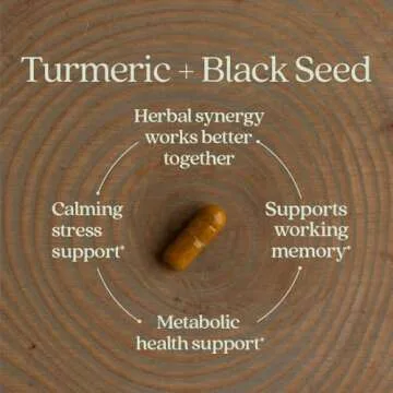 New Chapter Metabolic Health, Golden Black Seed, Black Seed Oil + Turmeric for Healthy Mood, Healthy Weight - 60 ct Vegetarian Capsule