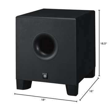 Yamaha HS8 Studio Subwoofer,Black