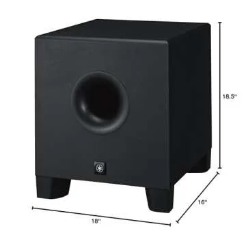 Yamaha HS8 Studio Subwoofer,Black