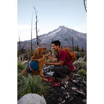 Ruffwear, Quencher Dog Bowl, Collapsible, Portable Food and Water Bowl, Fired Brick, Medium