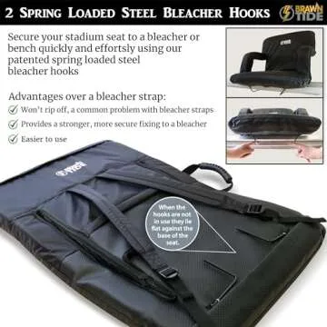 BRAWNTIDE Comfortable Wide Stadium Seat for Bleachers