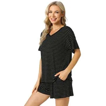 LazyCozy Women's Bamboo Pajama Set - Stylish & Comfortable