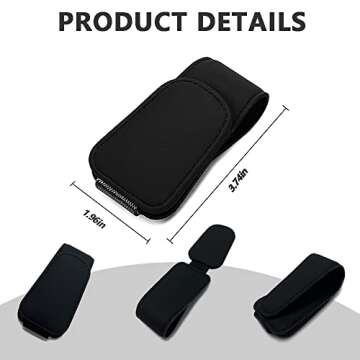 CMWWYFC 2Pcs Sunglass Holder for Car, Magnetic Leather Eyeglass Hanger Clip for Car Sun Visor, Sunglasses Holder and Ticket Card Clip for Car Visor Accessories