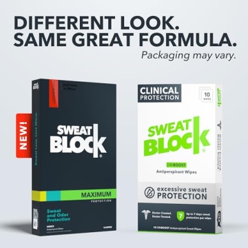 SweatBlock Max Clinical Antiperspirant Wipes for Excessive Sweating