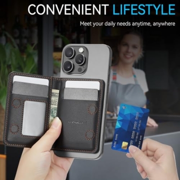 Vinich MagSafe Magnetic RFID Wallet for iPhones 12-16
