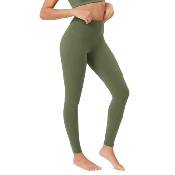 ODODOS Body-Hugging Full Length Workout Leggings with Back Pocket for Women, 28" High Waist Yoga Pan...