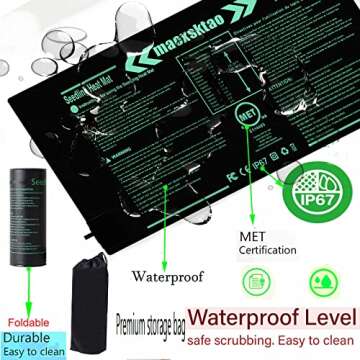 Seedling Heat Mat 10" x 20.75", IP67 Waterproof Hydroponic Heating Mat, Seed Plant Propagation Mat, 2Pack Plant Heating Mat,MET Certified (with 4 Gardening Tools)