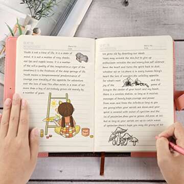 Mousbull Lock Diary with Key and Pen for Girls