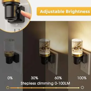 L LOHAS LED Night Light - Dimmable & Automatic Light Sensor for Home Decor