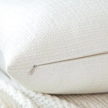 Stylish OTOSTAR Linen Throw Pillow Covers Set of 2 | 24x24 Inch