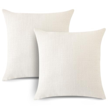 Stylish OTOSTAR Linen Throw Pillow Covers Set of 2 | 24x24 Inch