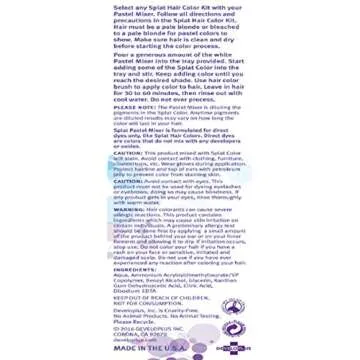 Splat Pastel Mixer Kit 6 oz Vegan Semi-Permanent Dye