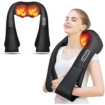 Shiatsu Neck & Back Massager with Heat - Best Gift for Dad