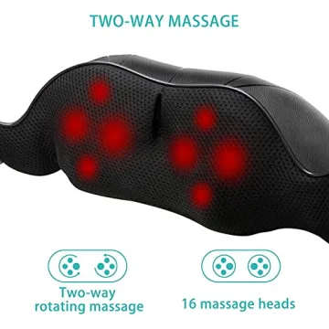 Shiatsu Neck & Back Massager with Heat - Best Gift for Dad