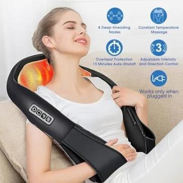 Shiatsu Neck & Back Massager with Heat - Best Gift for Dad
