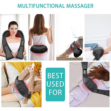 Shiatsu Neck & Back Massager with Heat - Best Gift for Dad