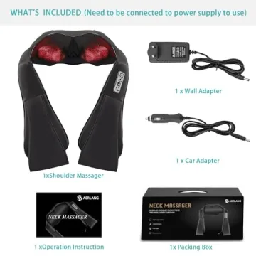 Shiatsu Neck & Back Massager with Heat - Best Gift for Dad