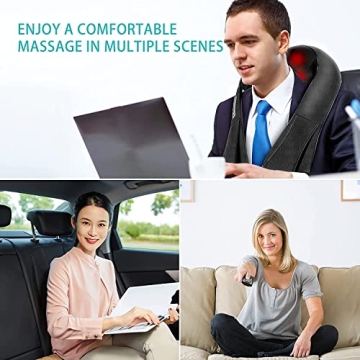Shiatsu Neck & Back Massager with Heat - Best Gift for Dad