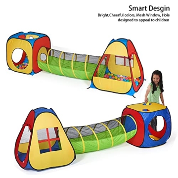 UTEX 3 in 1 Pop Up Play Tent for Fun Adventures