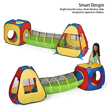 UTEX 3 in 1 Pop Up Play Tent for Fun Adventures