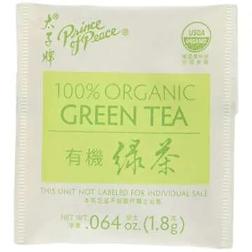 Prince of Peace Organic Green Tea - 100 Tea Bags Pack