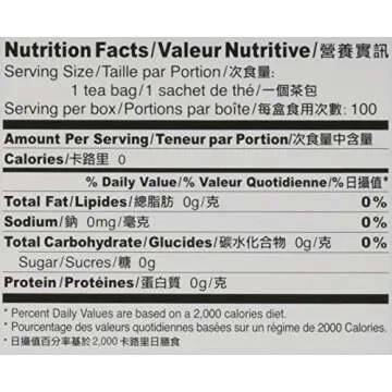 Prince of Peace Organic Green Tea - 100 Tea Bags Pack