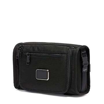 TUMI - Alpha Travel Kit - Travel Toiletry Bag - Compact Travel Organizer for Cosmetics & Essentials - TUMI Tracer - Black