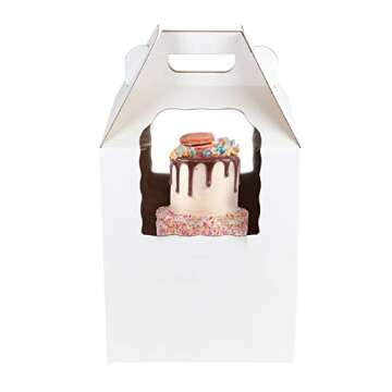 Spec101 10-Pack Disposable Cake Box with Window